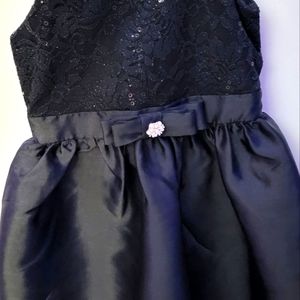 Girl's Elegant Black Dress